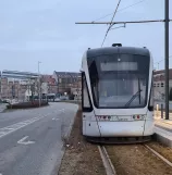 Aarhus lavgulvsledvogn 1105-1205 ved Nørreport (2021)