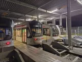 Aarhus lavgulvsledvogn 1110-1210 ved Trafik- og Servicecenter (2023)