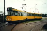 Amsterdam sporvognslinje 9 med ledvogn 722 ved Diemen (Sniep) (2002)