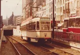 Arkivfoto: Antwerpen sporvognslinje 15 med motorvogn 2102 på Avenue Keyzer/De Keyzerlei (1978)