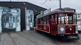 Auckland motorvogn 466 foran Auckland Dockline Tram (2024)