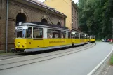 Bad Schandau Kirnitzschtal 241 med motorvogn 3 foran Depot Kirnitzschtalbahn (2011)