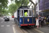 Barcelona 55, Tramvía Blau med motorvogn 8 ved Plaça Kennedy (2012)