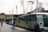 Basel sporvognslinje 1 med ledvogn 357 ved Bahnhof SBB (2006)