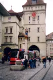 Bern sporvognslinje 3 med lavgulvsledvogn 751 på Marktgasse (2006)