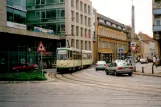 Brandenburg an der Havel ekstralinje 2 med ledvogn 180 nær Neustädtischer Markt (2001)