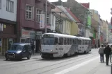 Bratislava sporvognslinje 5 med motorvogn 7835 på Obchodná (2008)