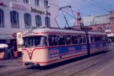 Bremen ekstralinje 5 med ledvogn 424 ved Hauptbahnhof (1987)