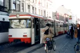 Bremen sporvognslinje 2 med bivogn 3733 ved Brunnenstr. (2003)