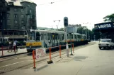 Budapest sporvognslinje 4 med ledvogn 1463 ved Széll Kálmán tér (1994)