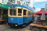 Christchurch Tramway line med motorvogn 1888 på New Regent Street (2023)