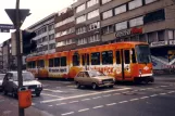 Dortmund sporvognslinje 406 med ledvogn 133 på Brüderweg (1988)