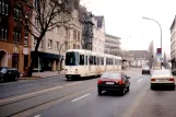 Dortmund sporvognslinje 408 med ledvogn 152 ved Möllerstr. (1996)