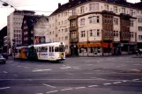 Dortmund sporvognslinje U43 med ledvogn 10 tæt på Ostentor (1988)