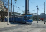 Dresden CarGoTram med motorgodsvogn 2005 på Postplatz (2007)