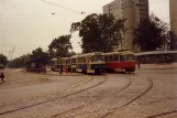 Dresden Stadtrundfahrt med motorvogn 222 243-3 ved Straßburger Platz (1983)