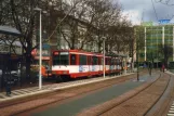 Duisburg regionallinje U79 med ledvogn 4201 ved Hauptbahnhof (1988)