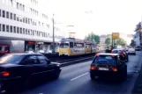 Frankfurt am Main sporvognslinje 21 med ledvogn 822 nær Hauptbahnhof (1991)