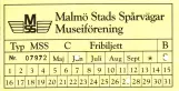 Fribillet til Malmö Stads Spårvägar (MSS), forsiden (2009)