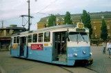 Gøteborg sporvognslinje 2 med motorvogn 849 "Kalle Glader" ved Centralstation (2005)