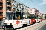 Gorzów Wielkopolski sporvognslinje 1 med motorvogn 119 ved Katedra (2004)