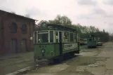 Hannover motorvogn 21 foran Straßenbahn-Museum (1986)