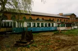 Hannover motorvogn 603 udenfor Straßenbahn-Museum (1986)