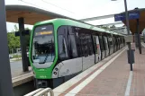 Hannover sporvognslinje 7 med ledvogn 3018 ved Misburg (2016)