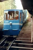 Heidelberg Bergbahn med motorvogn Bergbahn 1 ved Schloss (1998)