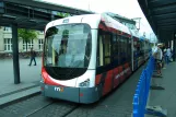 Heidelberg regionallinje 5 med lavgulvsledvogn 131 ved MA Hauptbahnhof (2009)