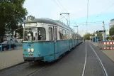 Heidelberg sporvognslinje 24 med ledvogn 243 ved HD Hauptbahnhof (2009)