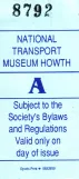 Indgangsbillet til National Transport Museum of Ireland (NTMI) (2006)