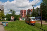 Kaliningrad sporvognslinje 1 med motorvogn 505 nær Oblastnaya bol'nitsa (2012)