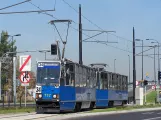 Kraków ekstralinje 34 med motorvogn 732 tæt på Politechnika (2007)