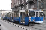 Kraków sporvognslinje 10 med motorvogn 802 ved Stradom (2011)