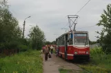 Kramatorsk sporvognslinje 3 med motorvogn 0059 på Kruchkovskoho Street (2012)