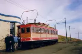 Laxey, Isle of Man Snaefell Mountain Railway med motorvogn 1 ved Snaefell Mountain (2006)