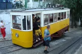 Lissabon kabelbane Elevador da Glória med kabelsporvogn Gloria 1 ved Bairro Alto (2008)