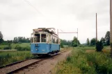 Malmköping museumslinje med motorvogn 190 ved Hosjö (1995)