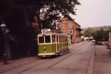 Malmø Museispårvägen med motorvogn 20 på Banérskajen (1990)