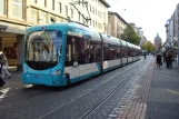 Mannheim regionallinje 4 med lavgulvsledvogn 5709 ved Strohmarkt (2009)