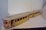Modelsporvogn: Lundings bogiemotorvogn og Lundings bogiebivogn linie 10 (1953)