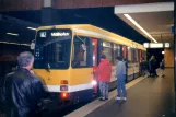 Mülheim an der Ruhr sporvognslinje 102 ved Hauptbahnhof (1996)