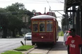 New Orleans linje 47 Canal Streetcar med motorvogn 2013 ved Canal / Carrollton (2010)