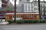 New Orleans linje 47 Canal Streetcar med motorvogn 2017 tæt på Canal / Bourbon (2010)