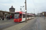 Nürnberg lavgulvsledvogn 1123 ved Plärrer (2013)