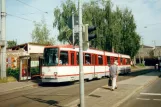 Nürnberg sporvognslinje 7 med ledvogn 370 ved Widhalmstr. (1998)