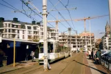 Oostende De Kusttram med ledvogn 6033 ved Koning Leopold III plein Blankenberge (2007)