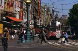 Postkort: Amsterdam ekstralinje 20  på Damrak (1988)