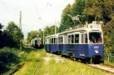 Postkort: Amsterdam museumslinje 30 med motorvogn 533 ved Bovenkerk (2001)